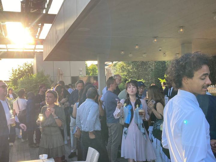 The rooftop reception above Paris - 200+ attendees
